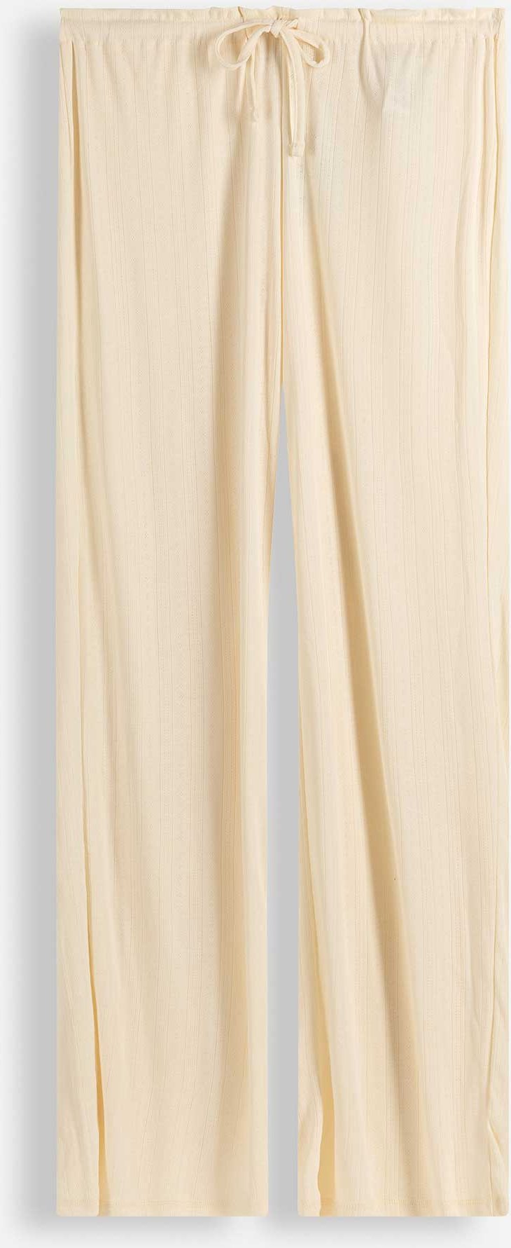 Pyjamahose - Pointelle - hellgelb