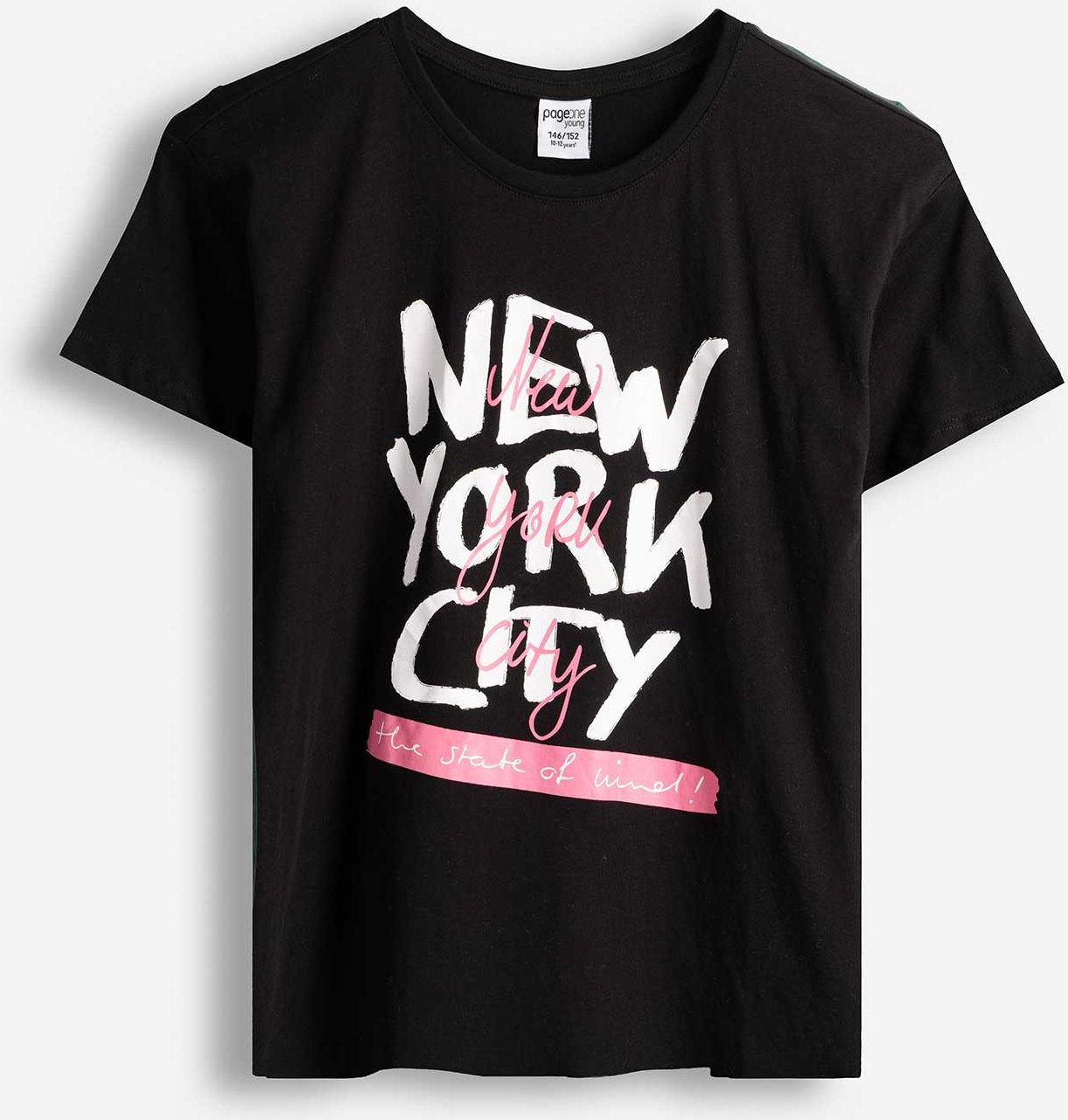 T-Shirt - Frontprint - schwarz