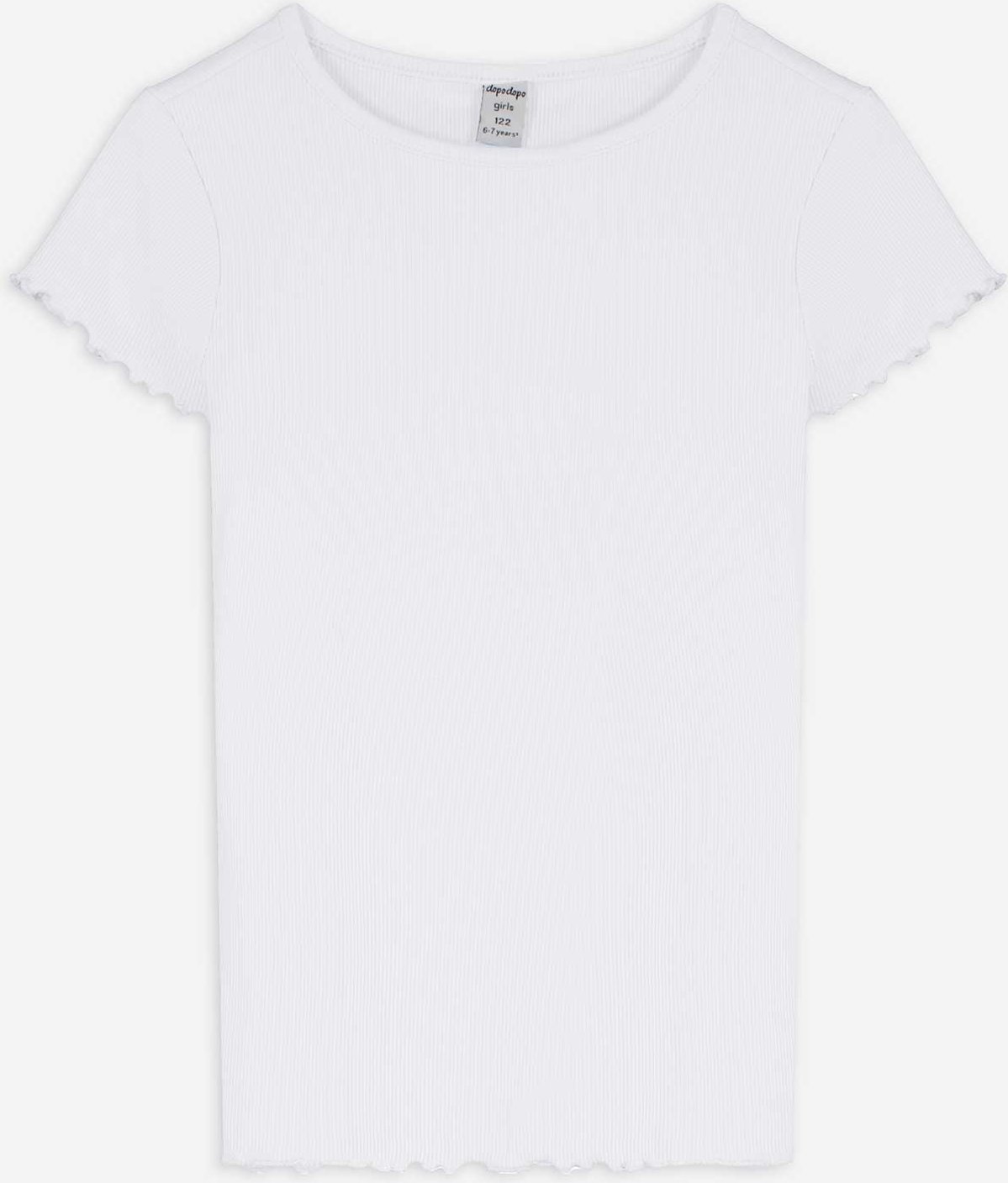 Thumbnail - T-Shirt - Rippenstruktur - weiß
