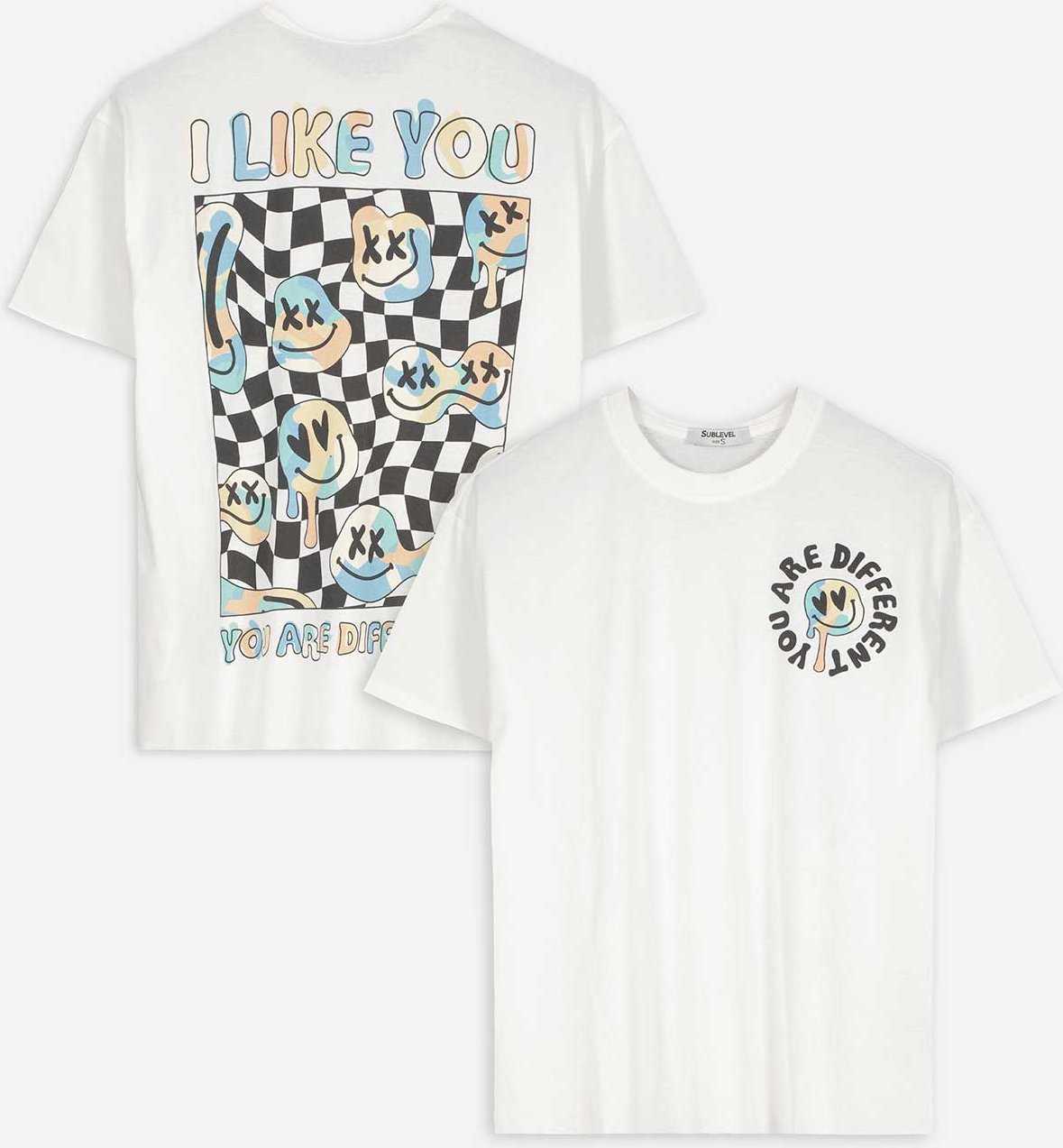 T-Shirt - Kurze Ärmel - weiß