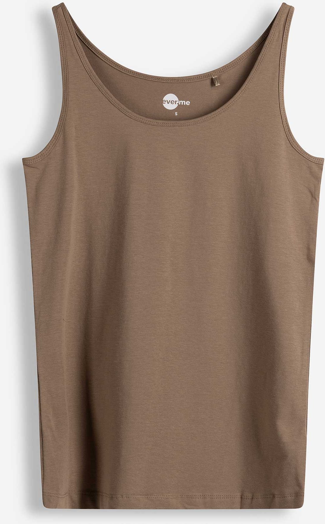 Top - Stretchanteil - braun