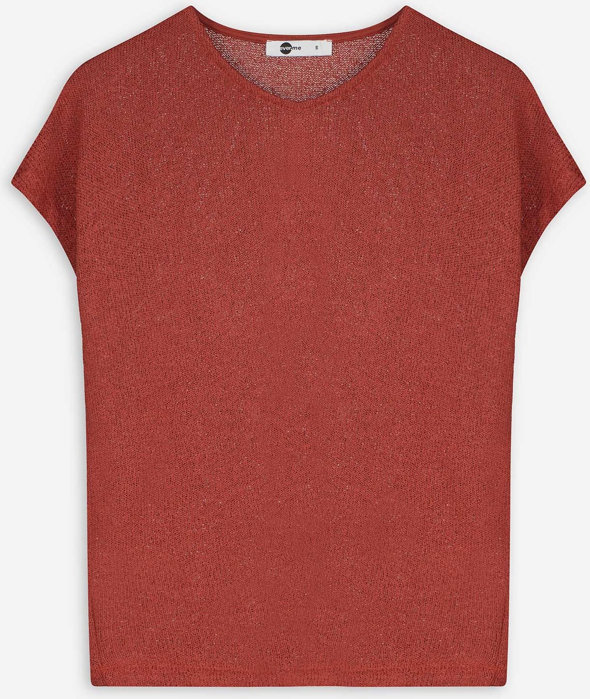 Strickshirt - Viskose-Mix - dunkelrot