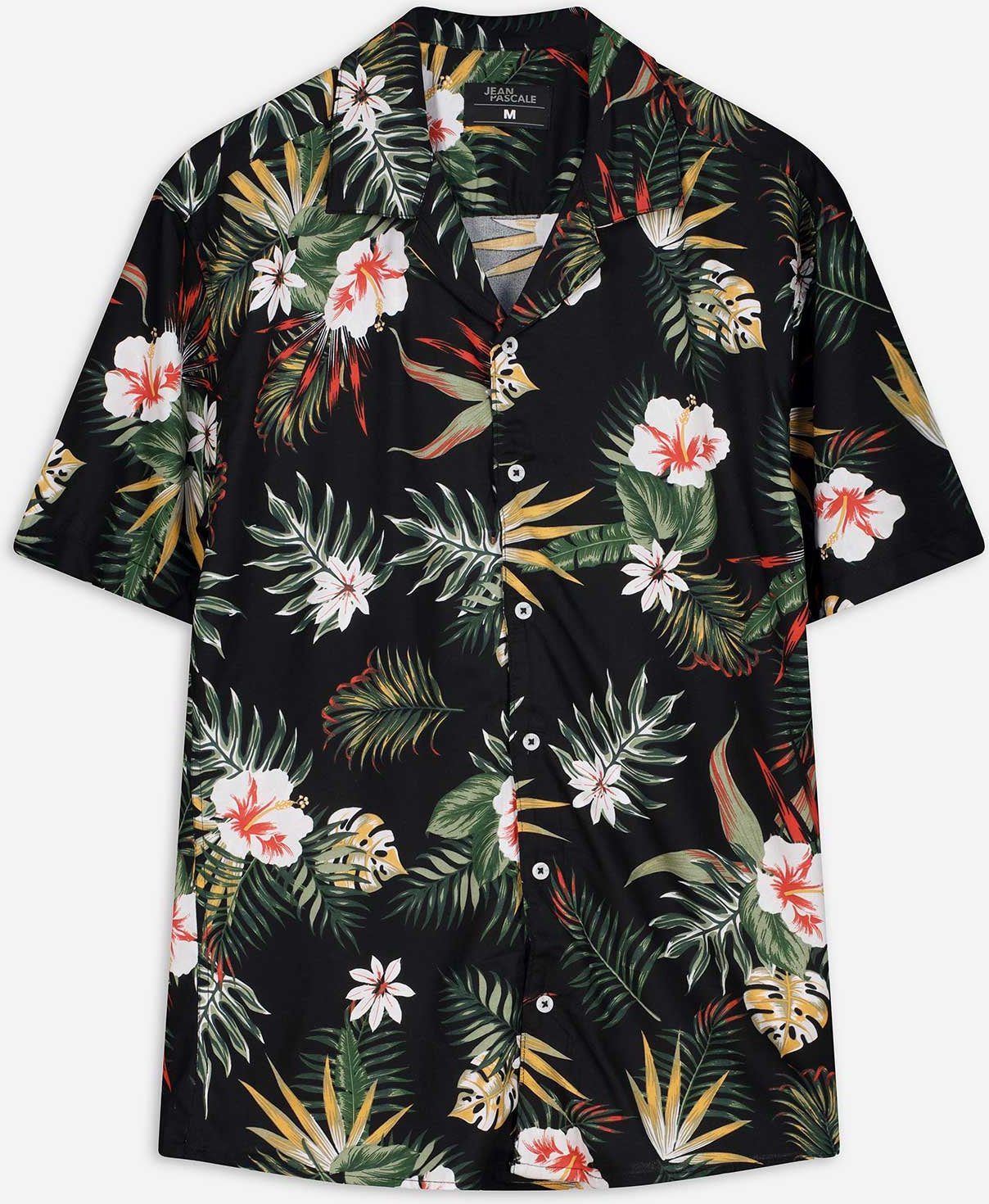 Hemd - Allover-Print - schwarz