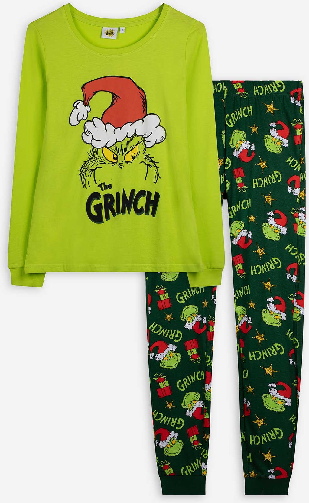 Pyjama Set aus Shirt und Hose - The Grinch - grün