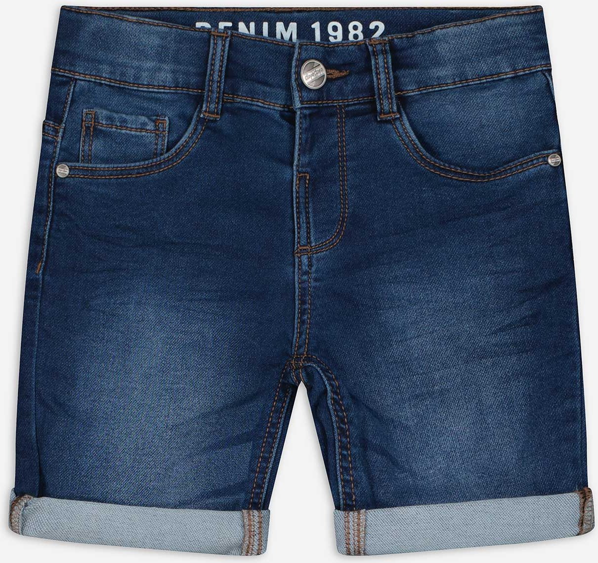 Jeansshorts - Regulierbarer Saum - dunkelblau