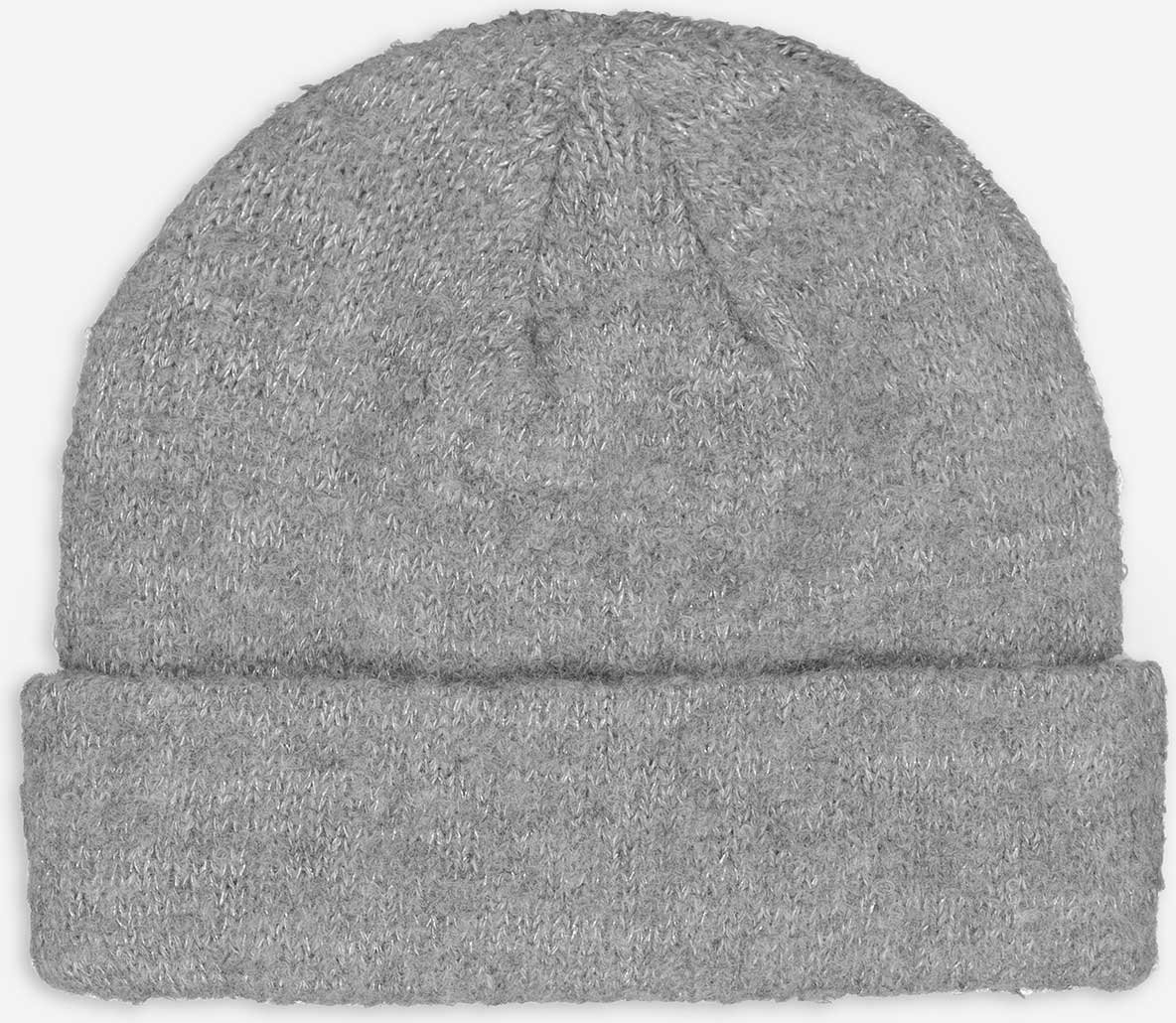 Mütze - Lurex - grau