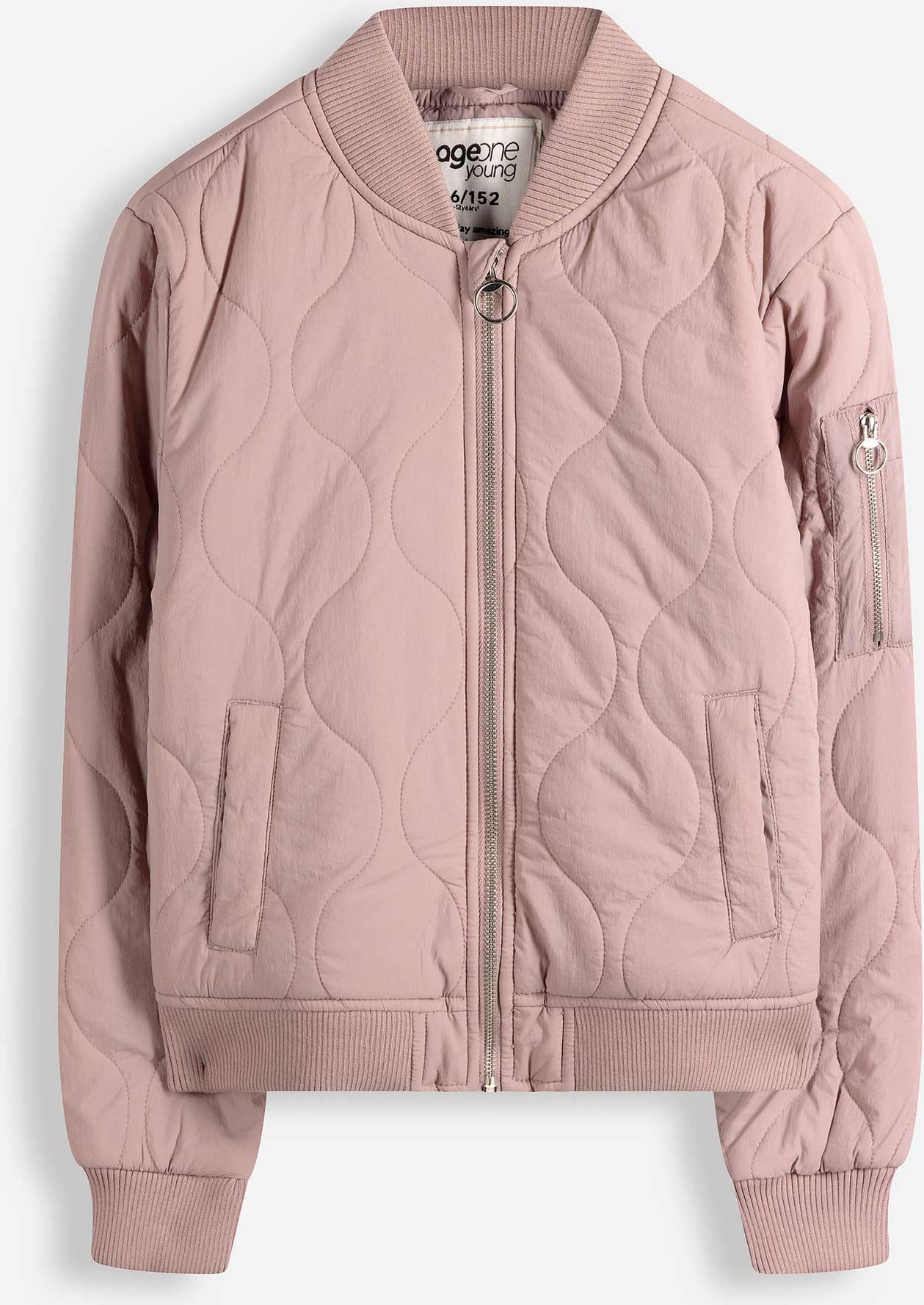 Blouson - einfarbig - rosa