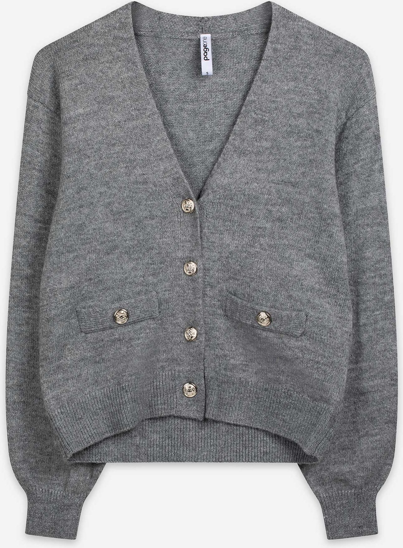 Cardigan - Knopfleiste - dunkelgrau
