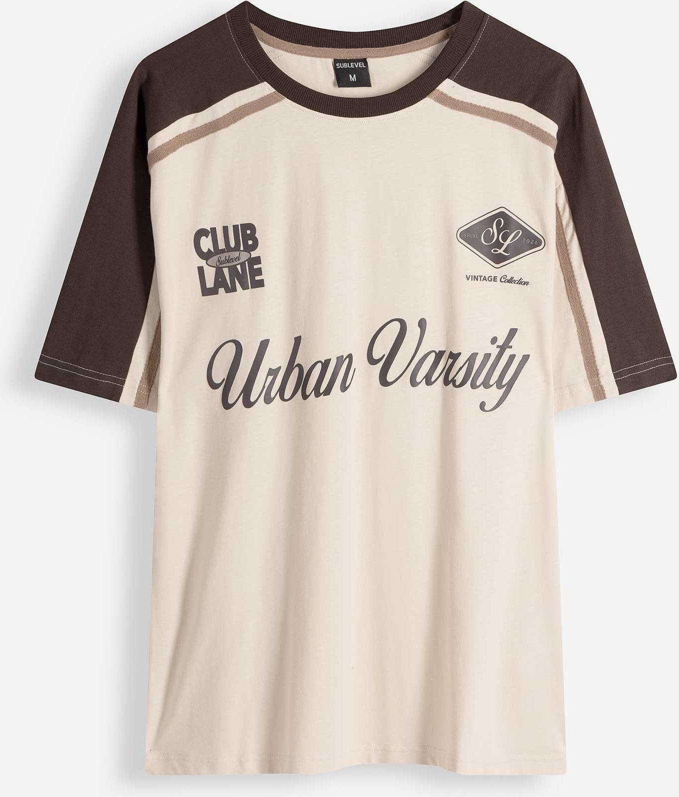 T-Shirt - Frontprint - beige