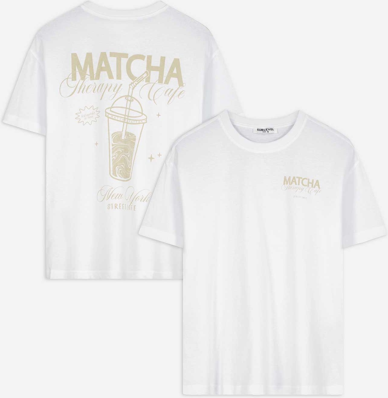 T-Shirt - Print - weiß