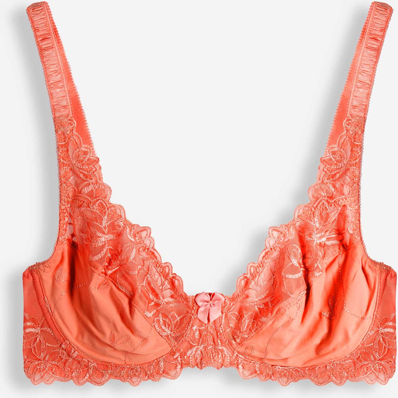 T-Shirt-BH - Stickereien - orange