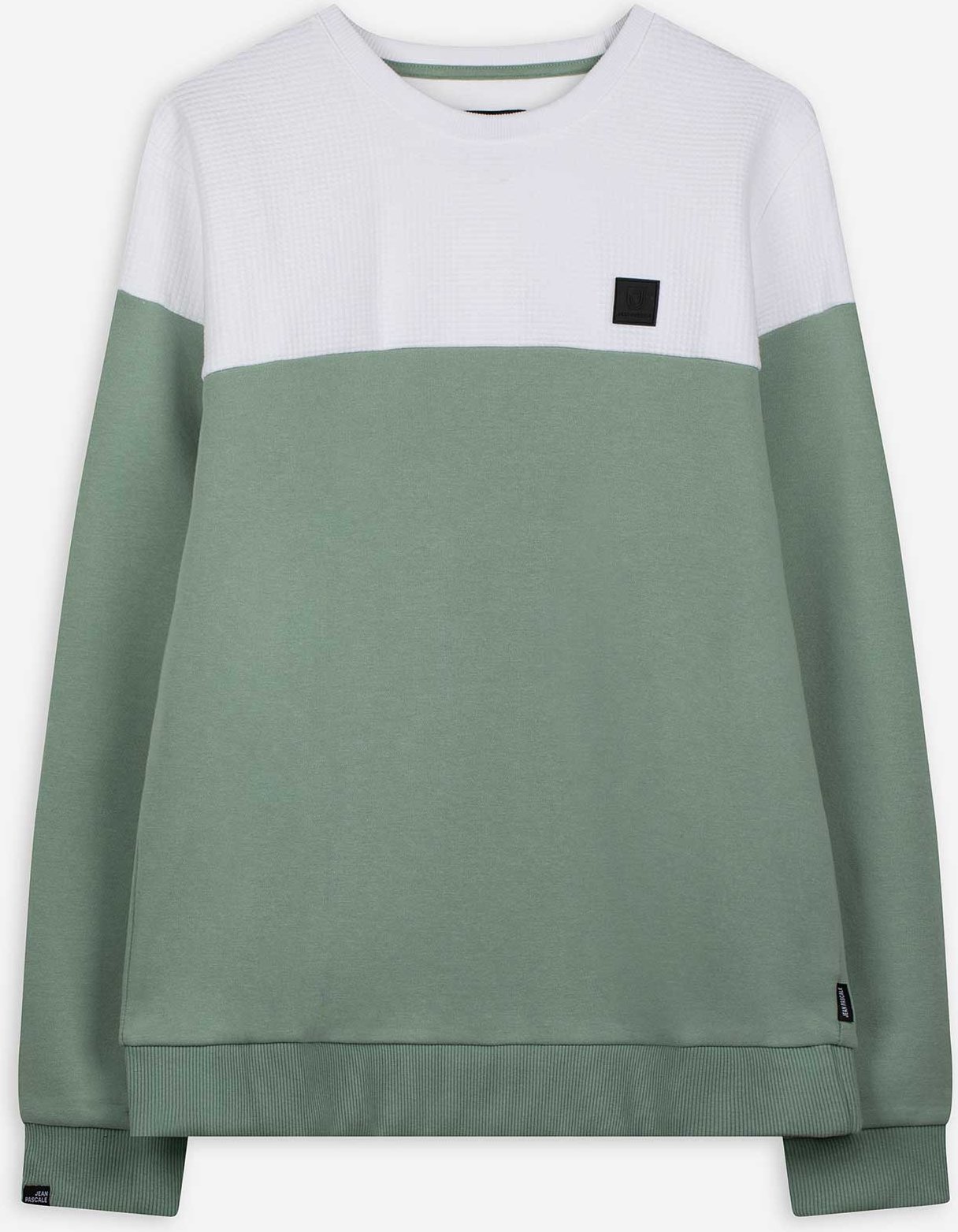 Sweatshirt - Color-Blocking - türkis