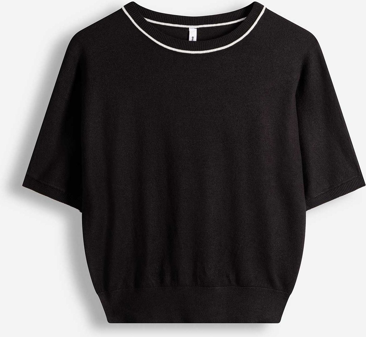 Pullover - Kurze Ärmel - schwarz