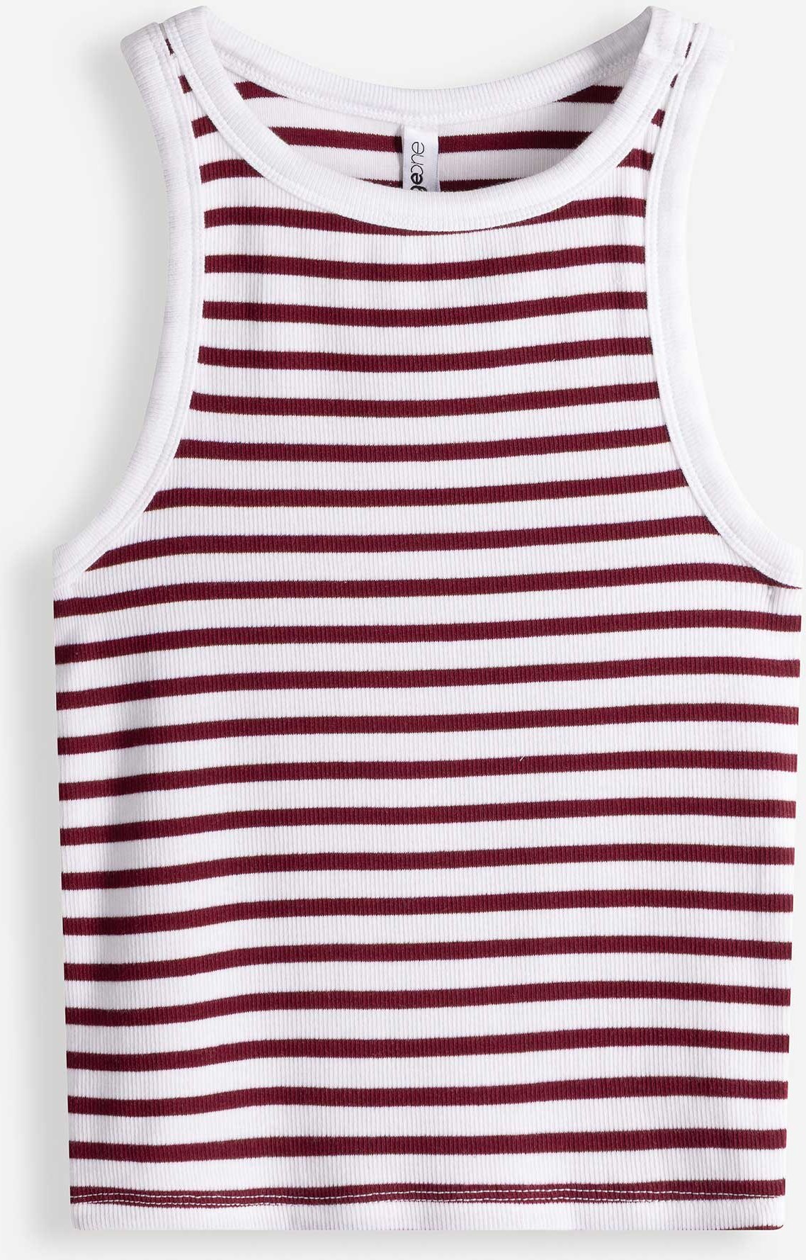 Tanktop - Rippenstruktur - weiß