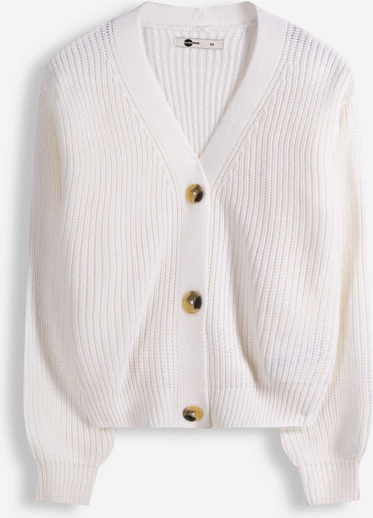 Strickjacke - Strick - weiß