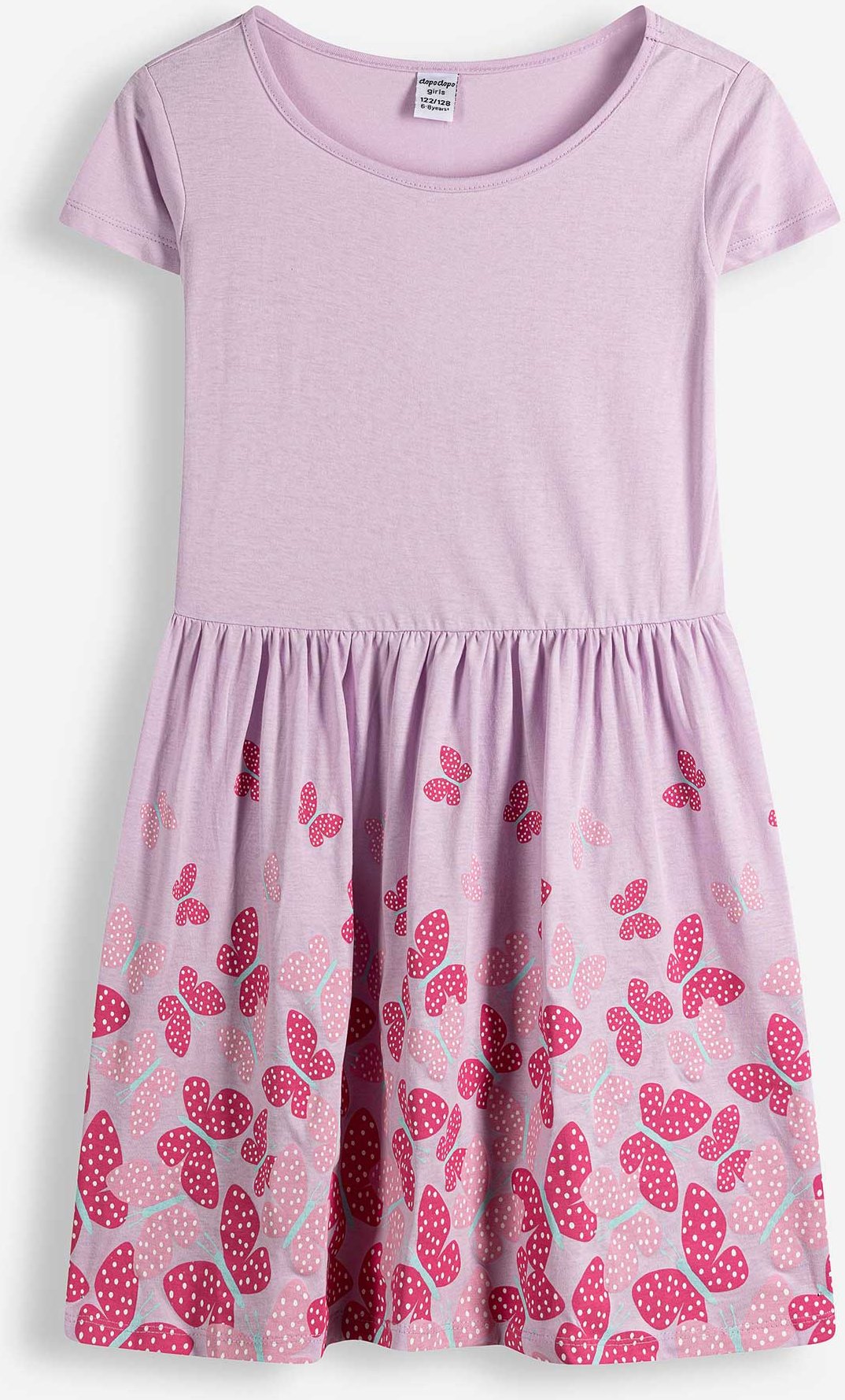 Kleid - Print - lila