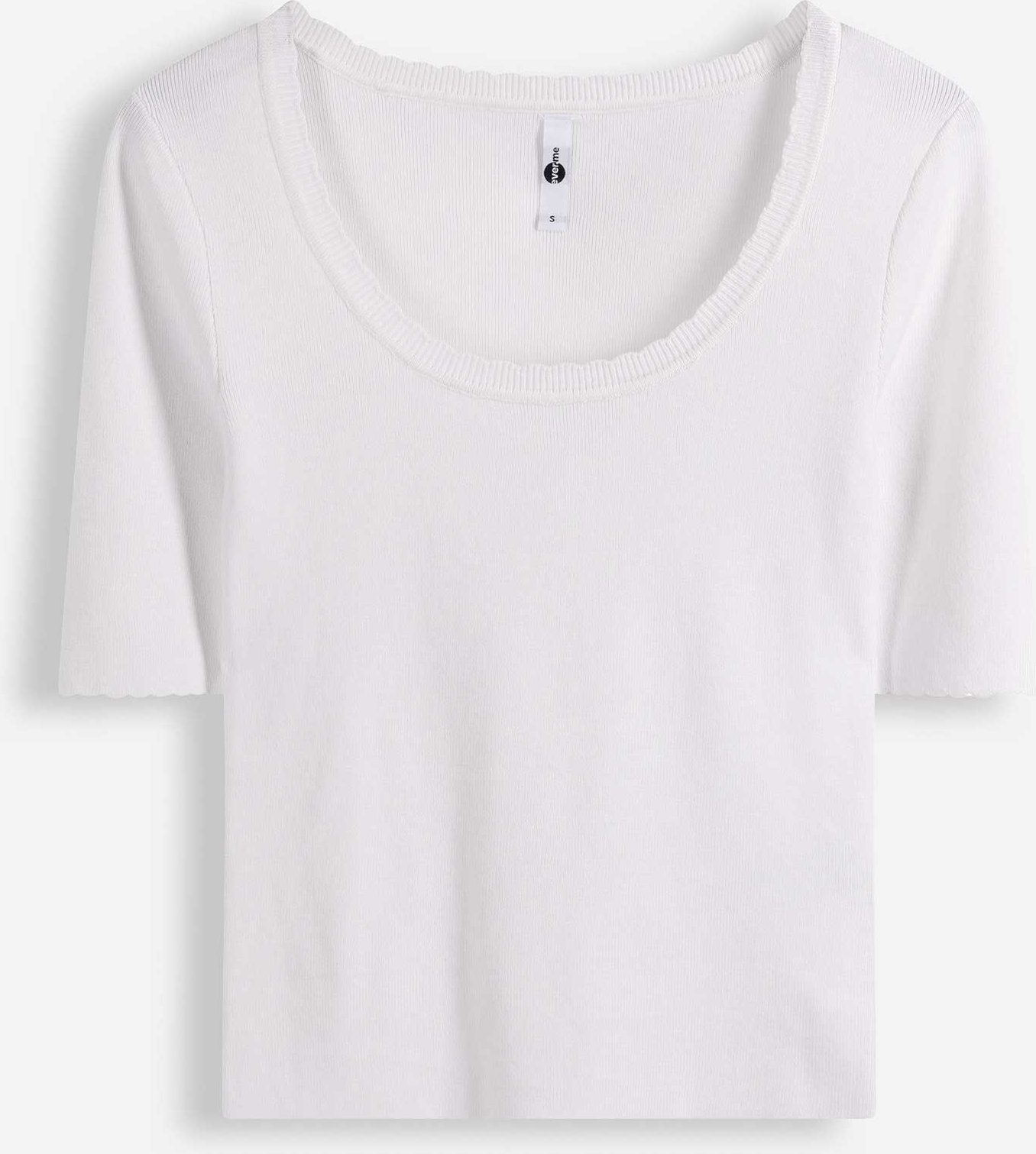 Strickshirt - Viskose-Mix - weiß