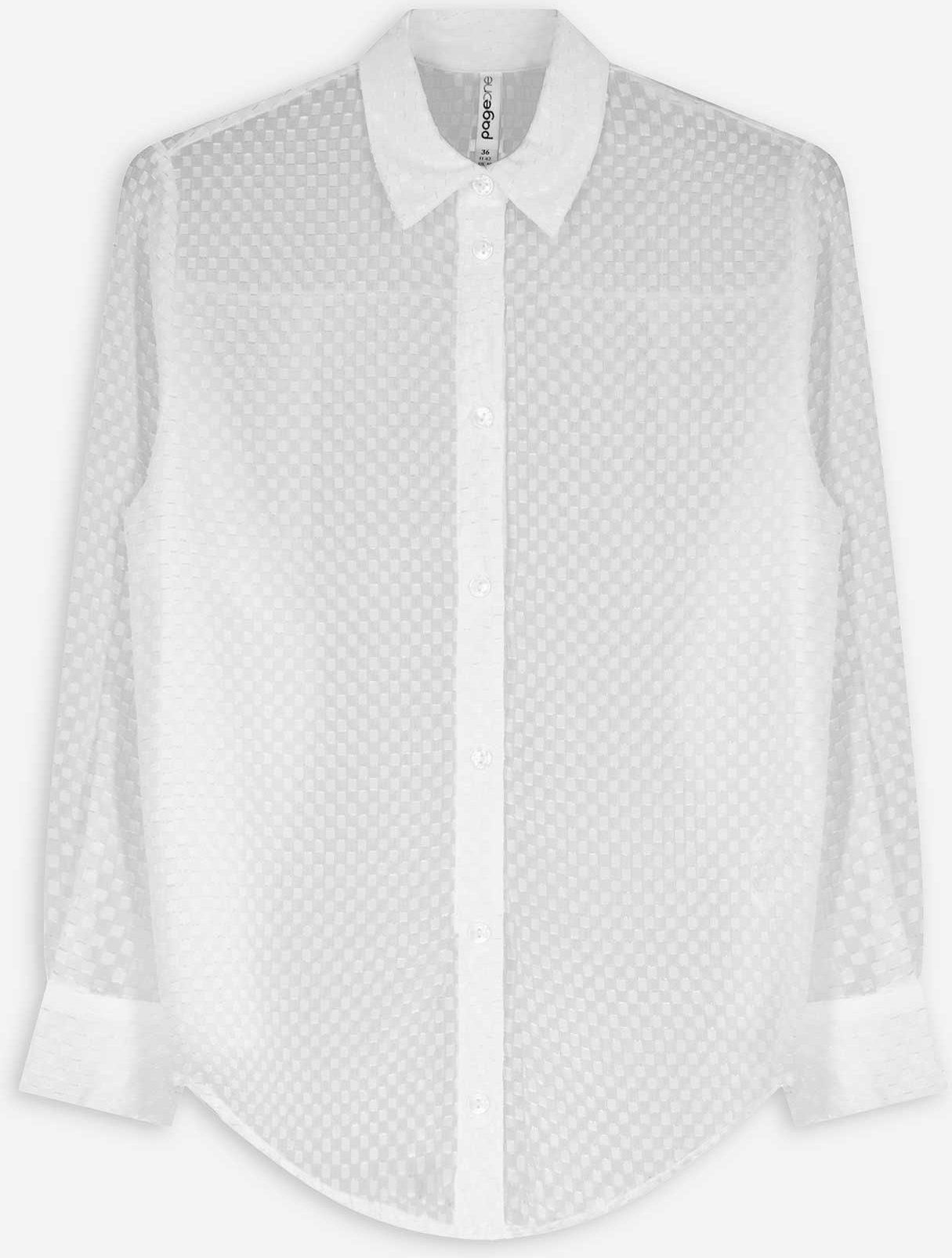 Bluse - Polyester - weiß