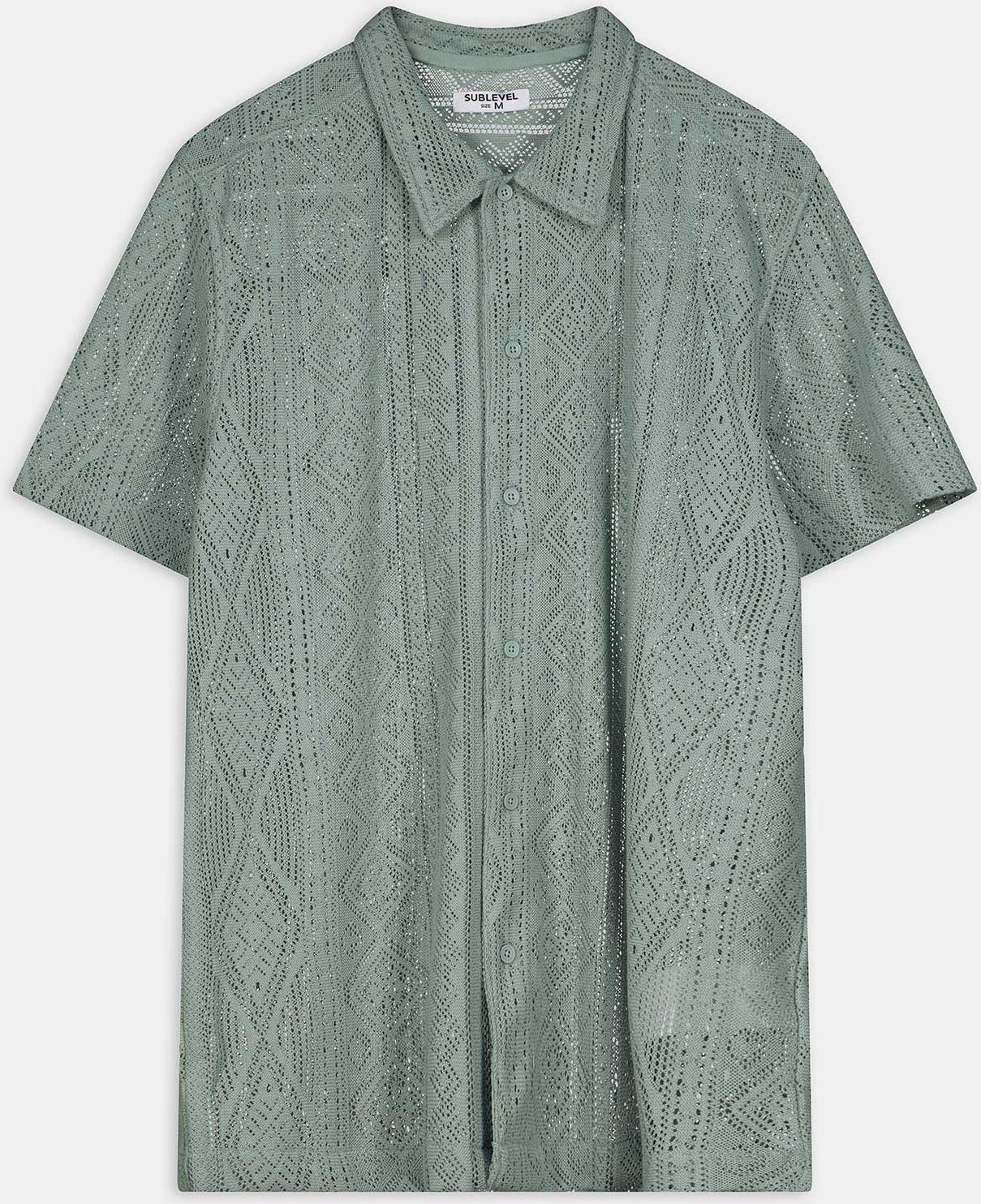 Hemd - Lochstrick - hellgrün