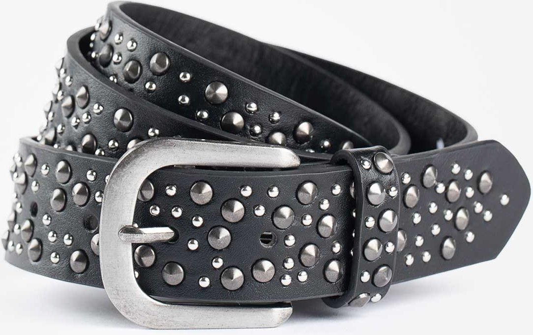 Gürtel - Nietenbesatz - schwarz