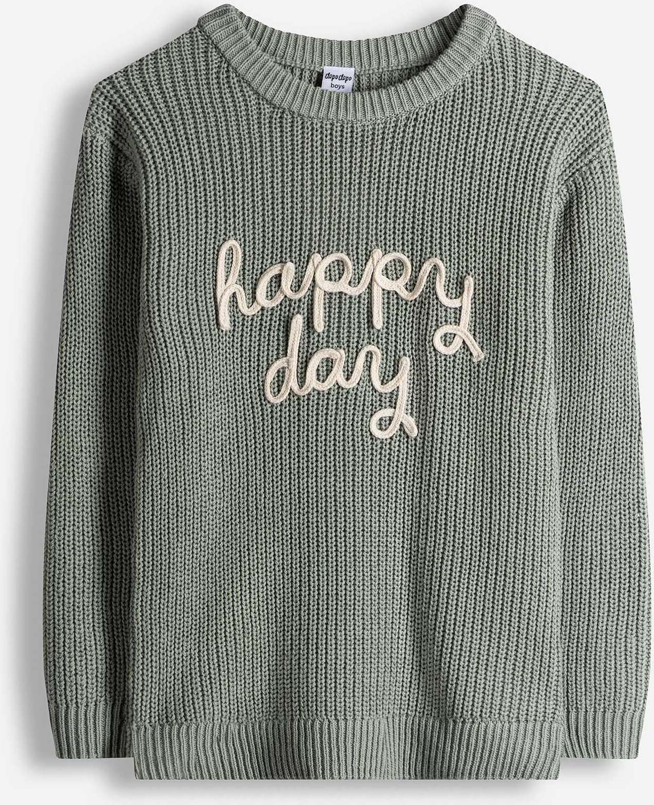 Pullover - Stickereien - grün