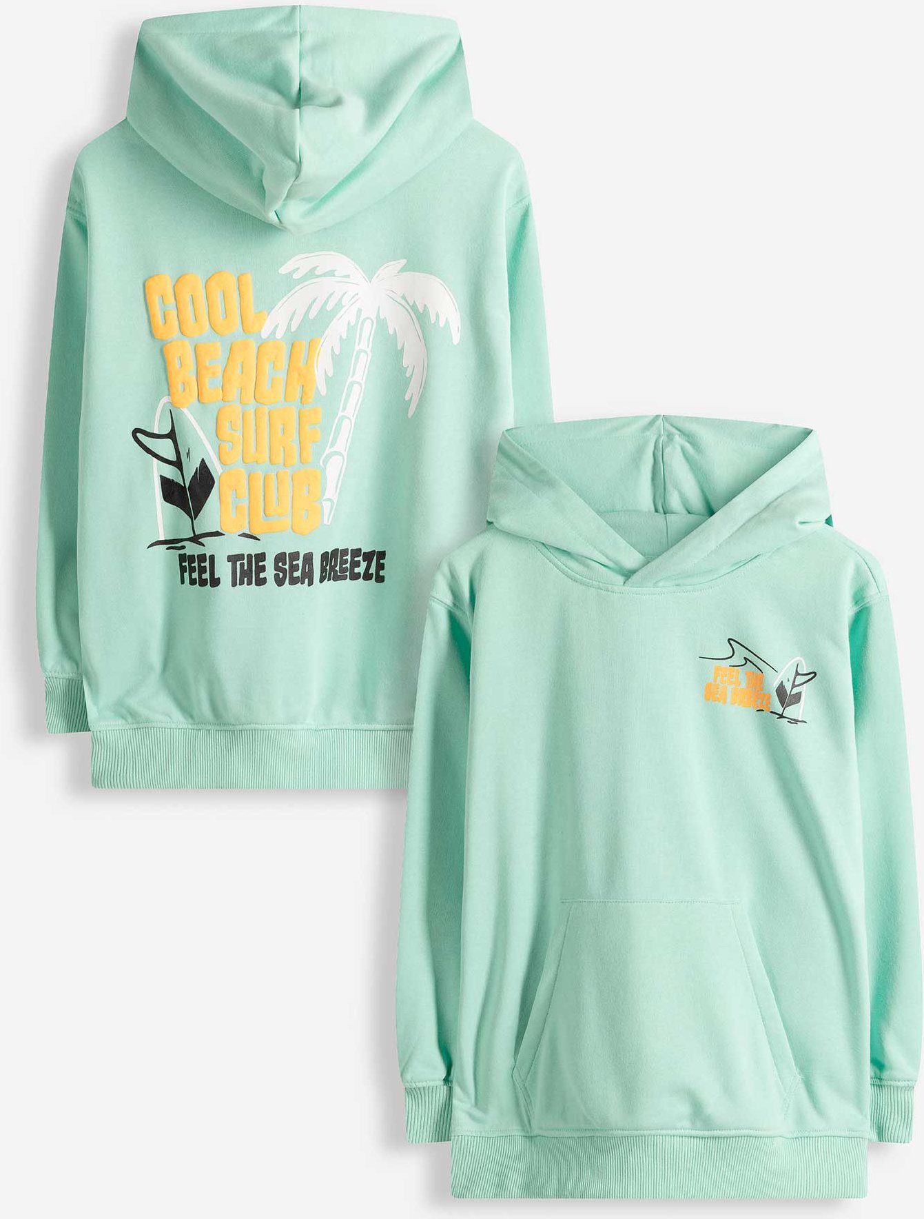 Thumbnail - Sweatshirt - Rückenprint - hellgrün