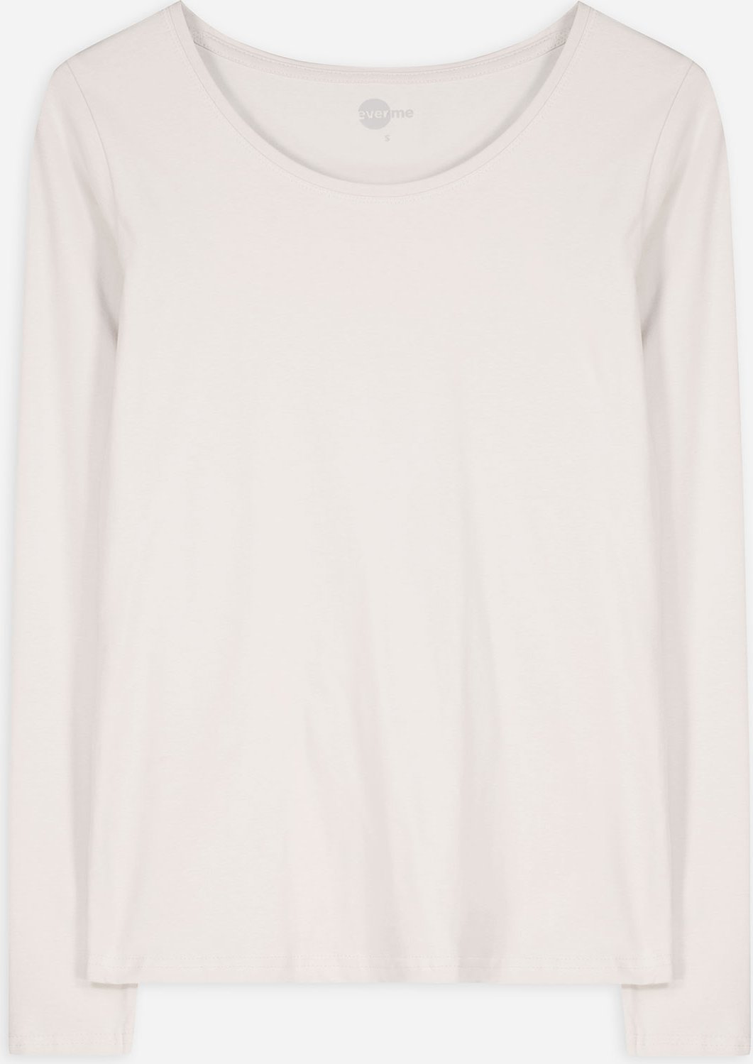 Langarmshirt - Stretchanteil - weiß