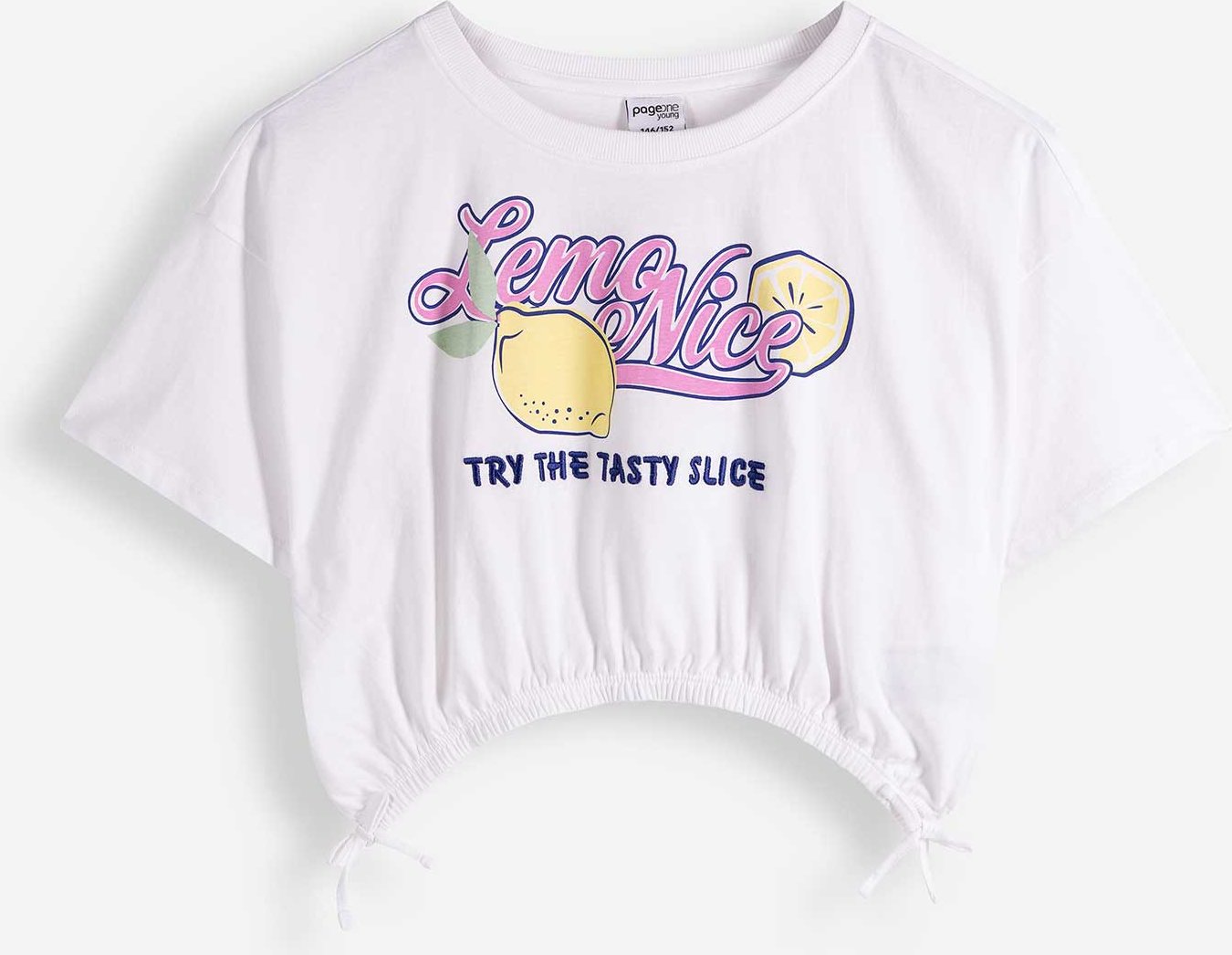 T-Shirt - Cropped - weiß