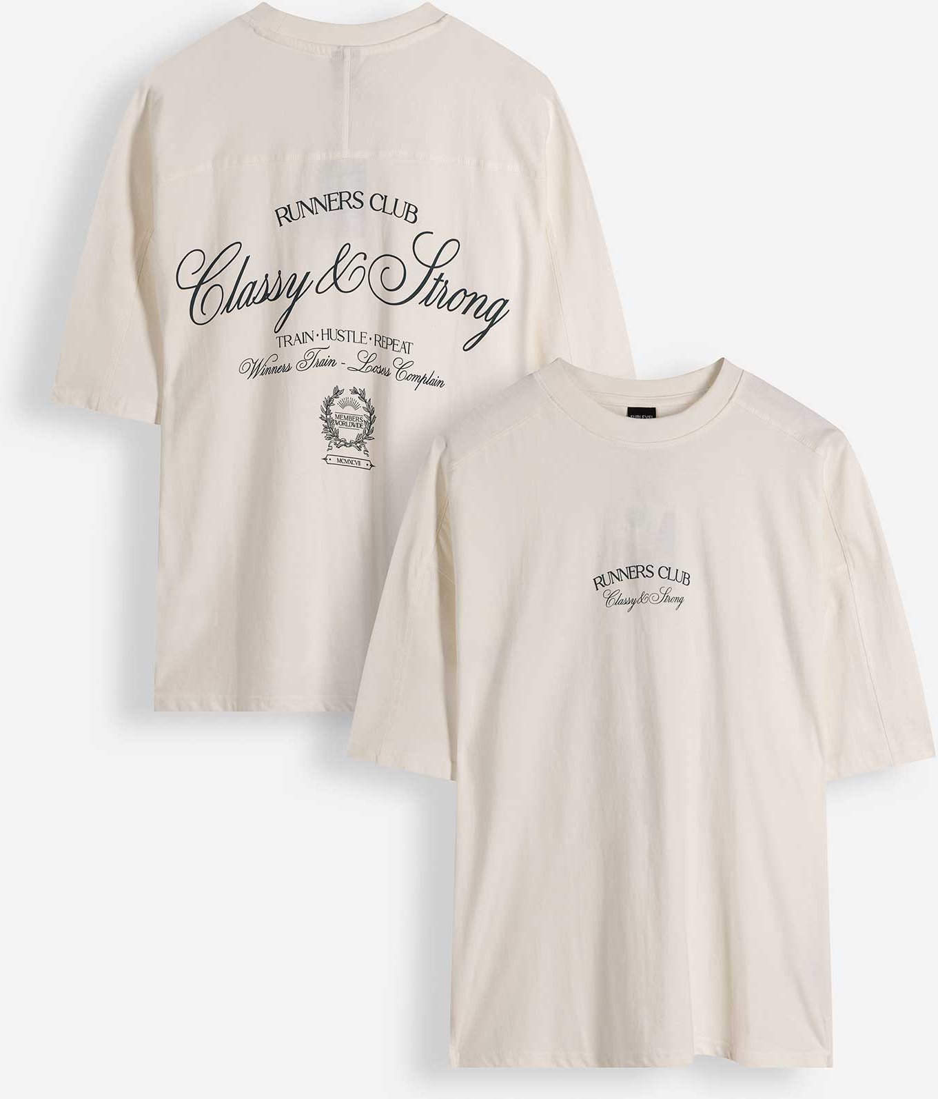 T-Shirt - Rückenprint - weiß