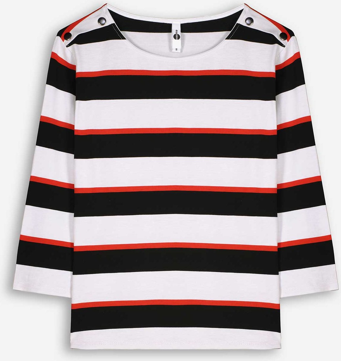 Langarmshirt - Zierknöpfe