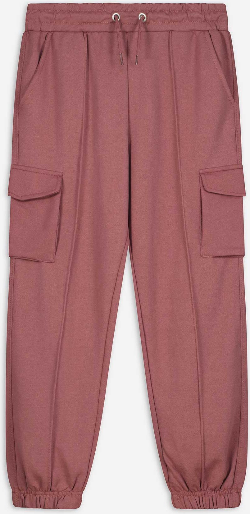 Fallschirmhose - Elastischer Bund - dunkelrot