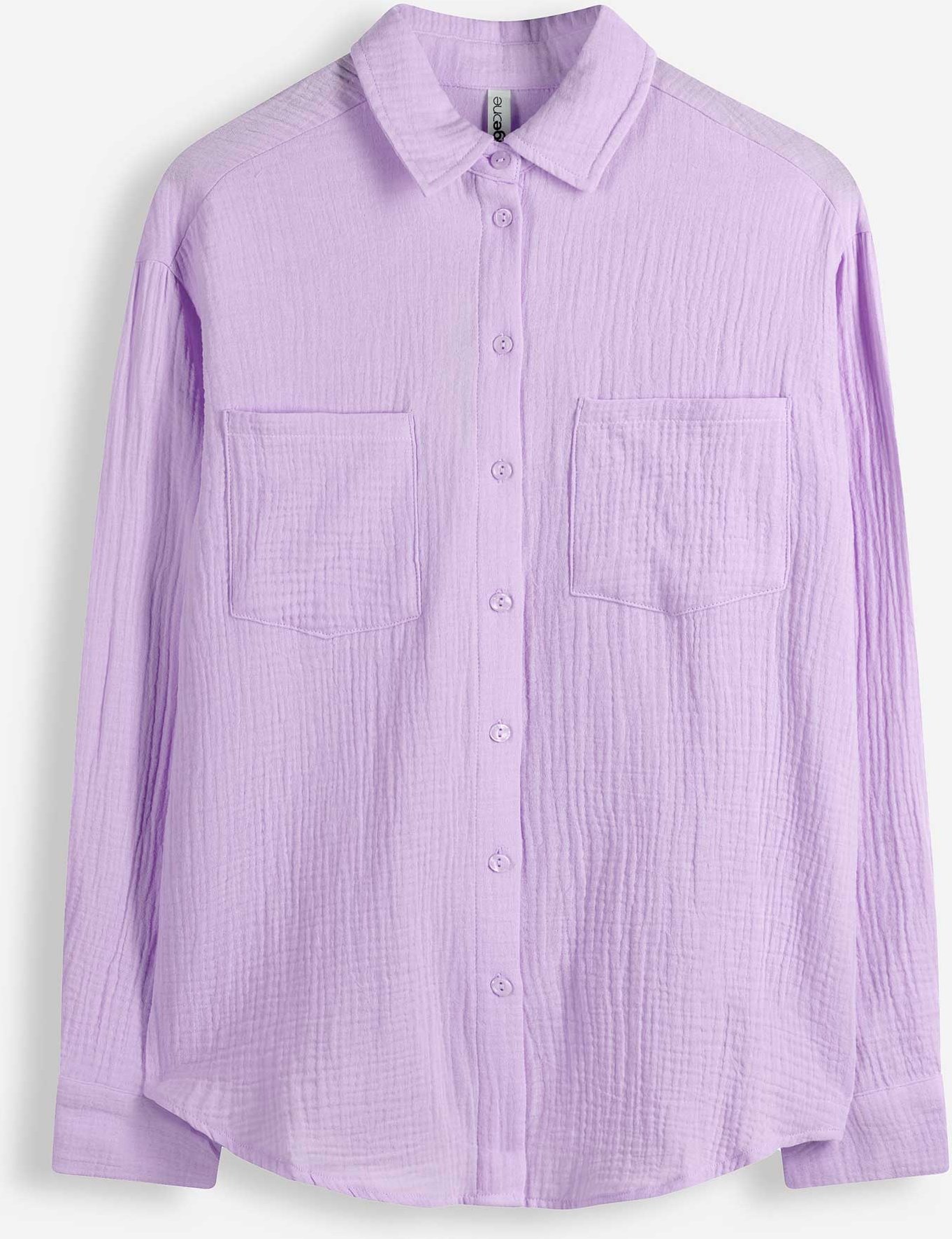 Bluse - einfarbig - lila