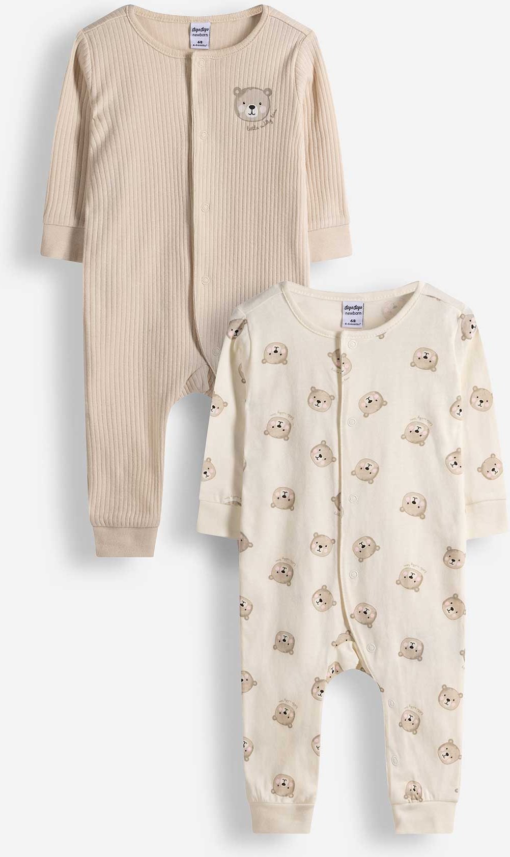 Schlafanzug - 2er-Pack - weiß