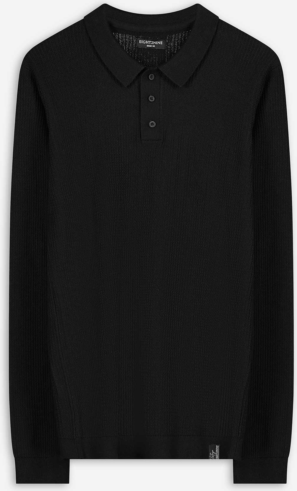 Pullover - Polokragen - schwarz