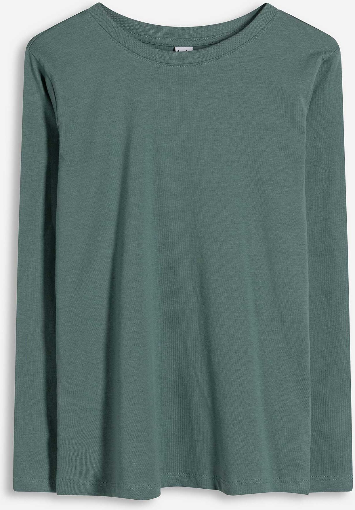 Langarmshirt - Baumwolle - grün