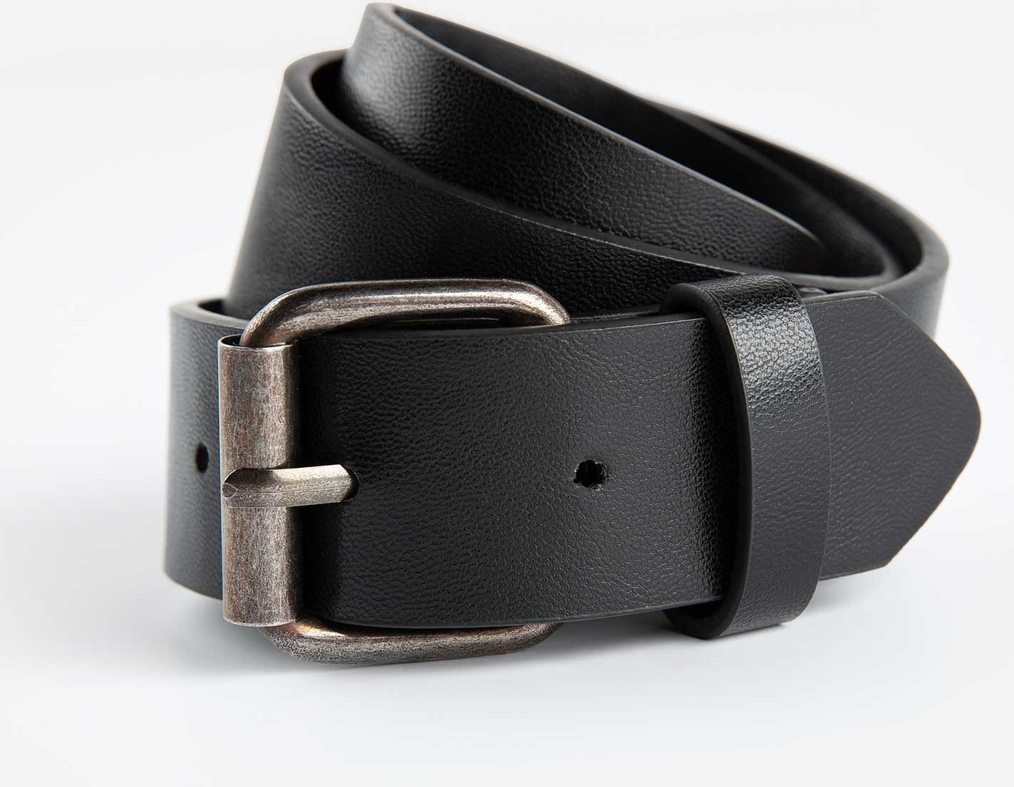 Gürtel - Lederoptik - schwarz