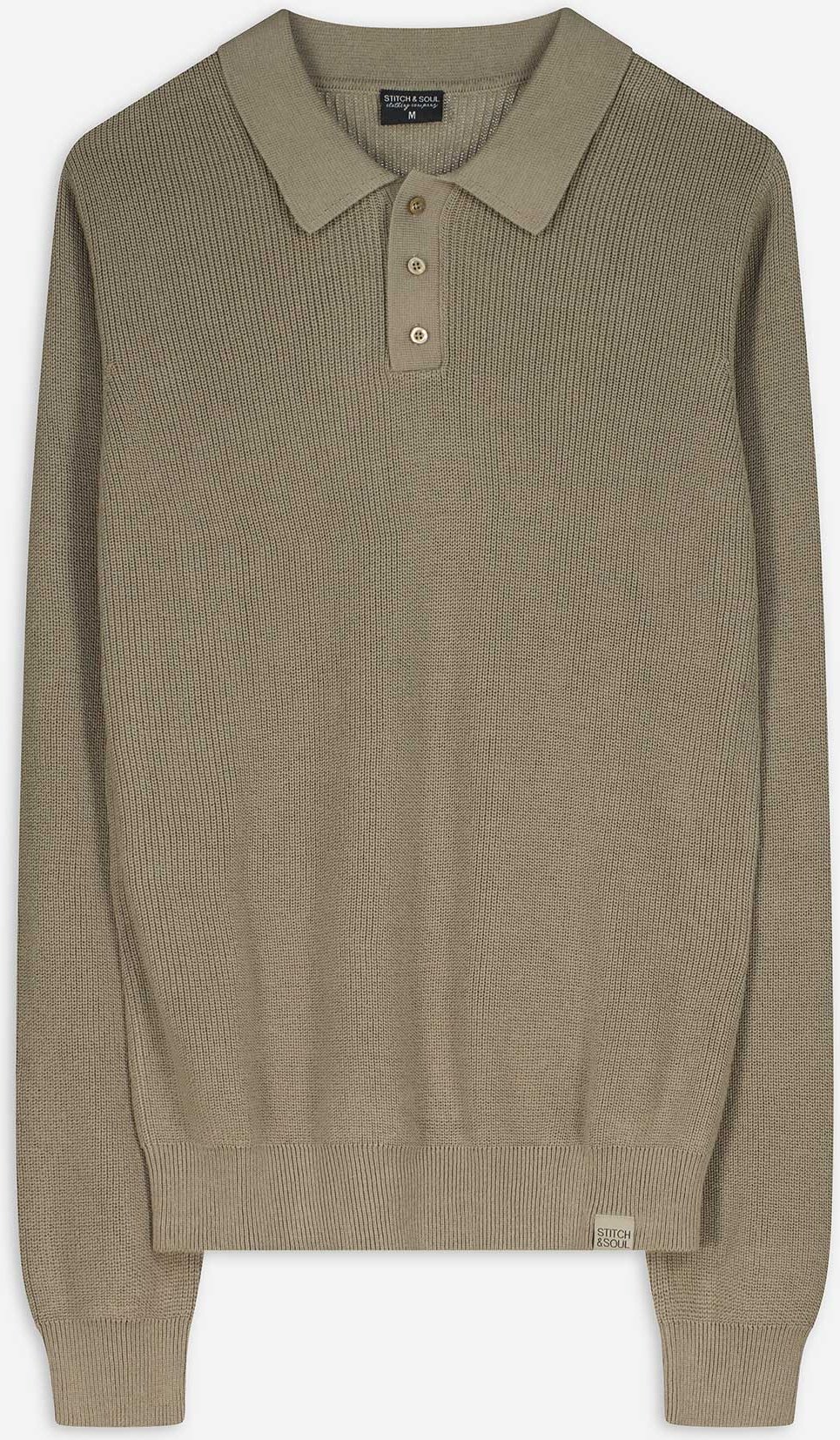 Pullover - Polokragen - dunkelgrün