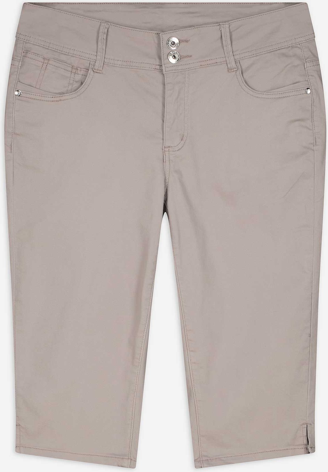 Caprihose - Baumwoll-Mix - beige