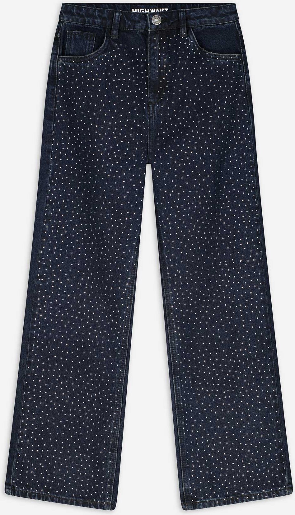 Jeans - Strasssteine - dunkelblau