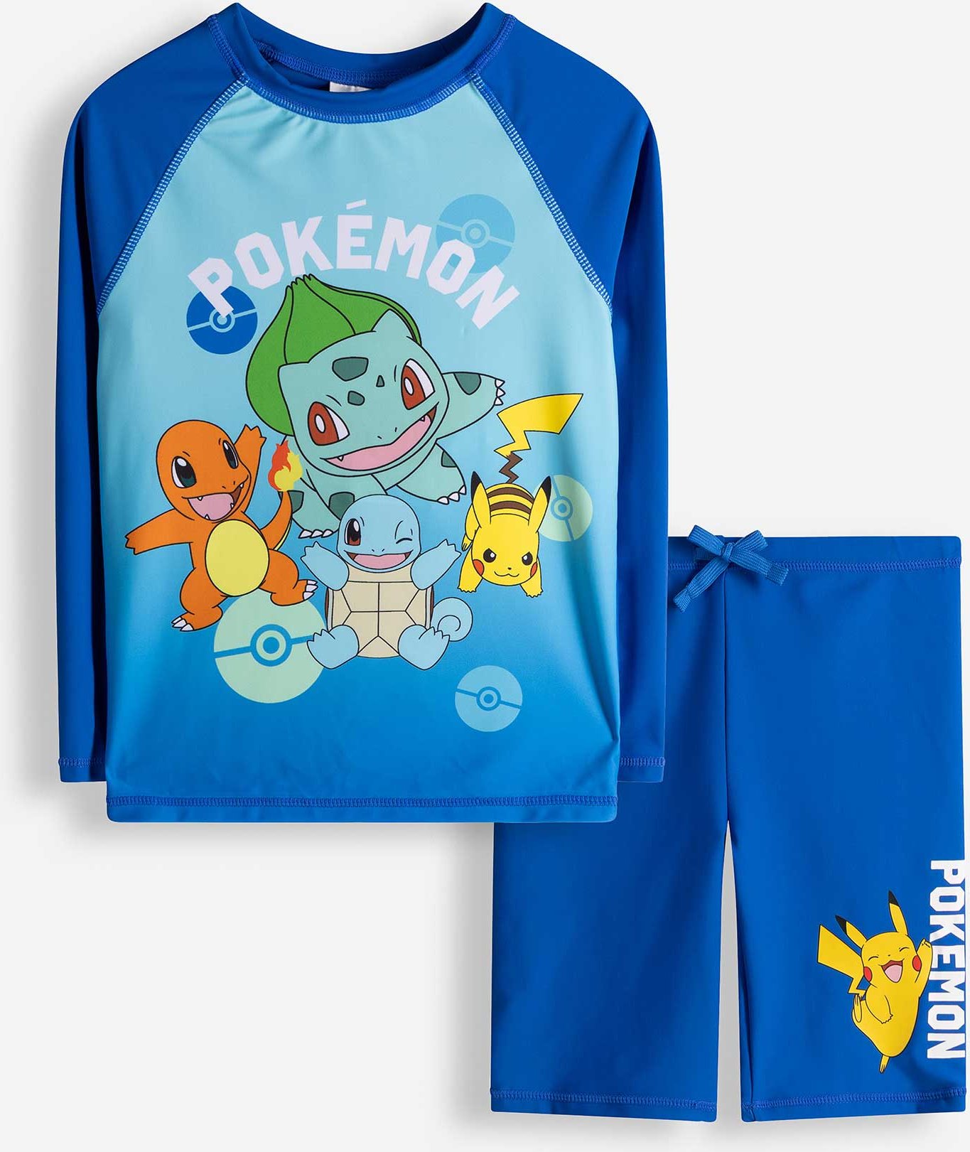 Set aus UV-Shirt und UV-Hose - Pokémon - blau