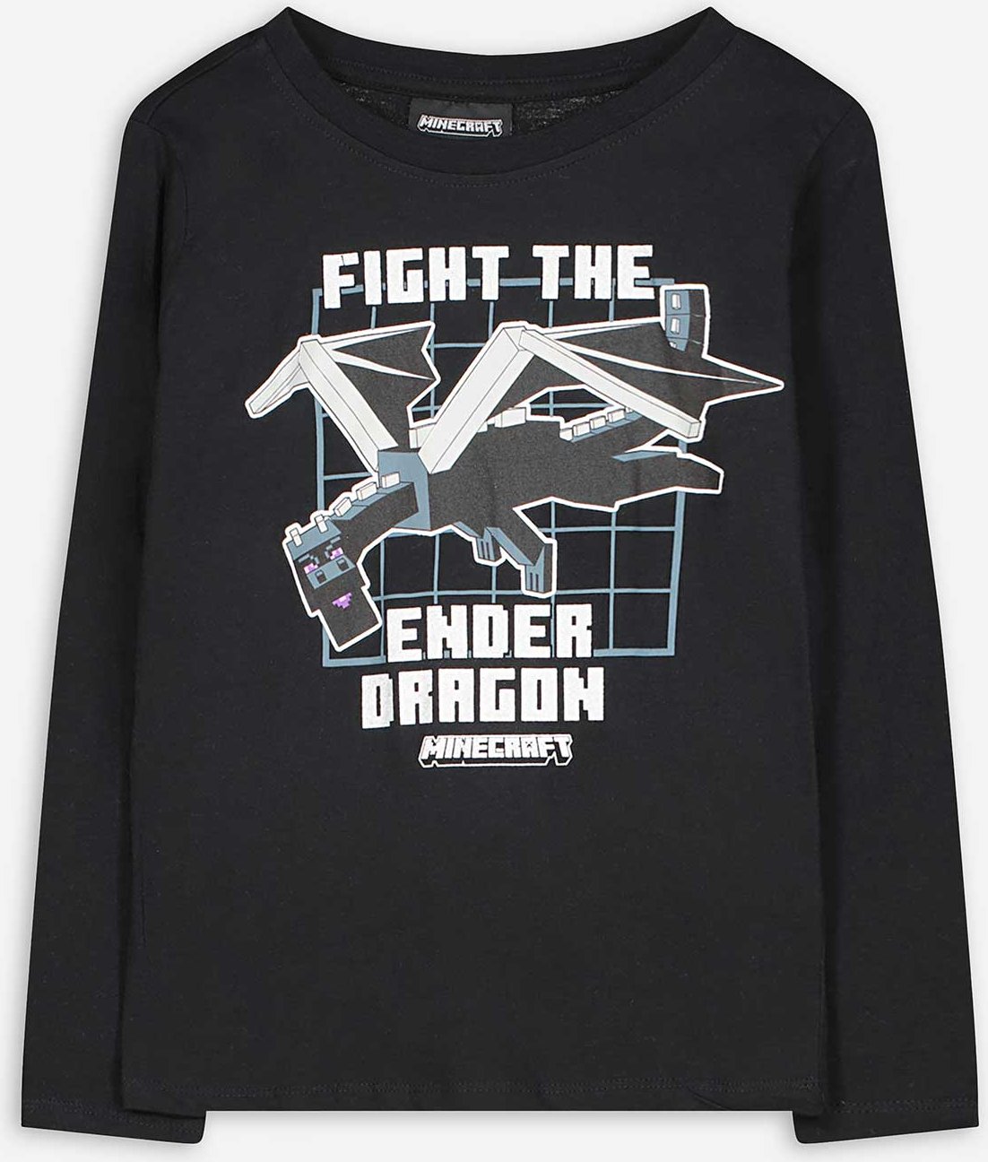 Langarmshirt - Minecraft - schwarz