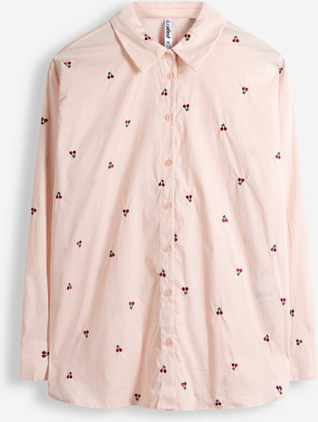 Bluse - Stickerei - rosa