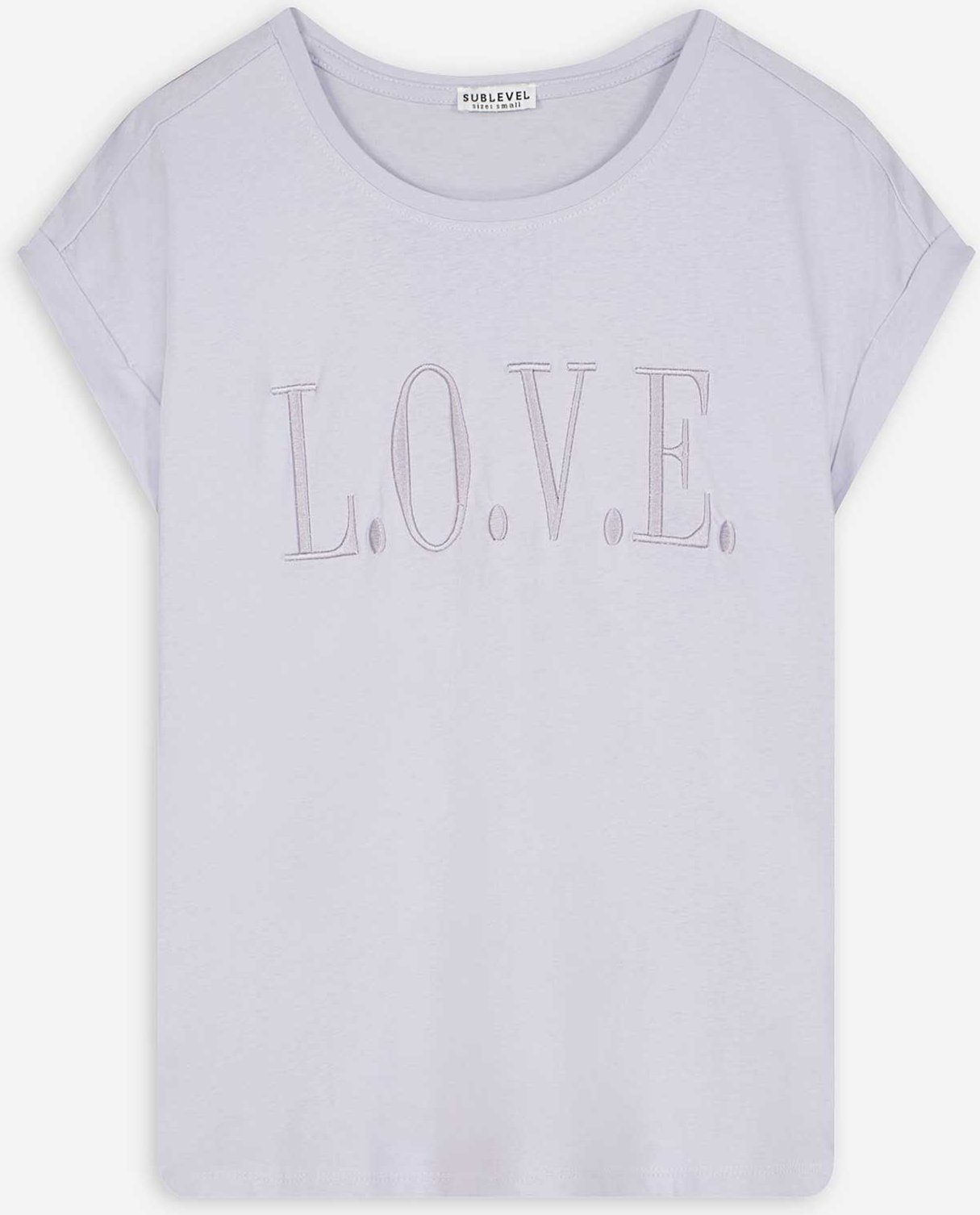 T-Shirt - Stickerei - lila