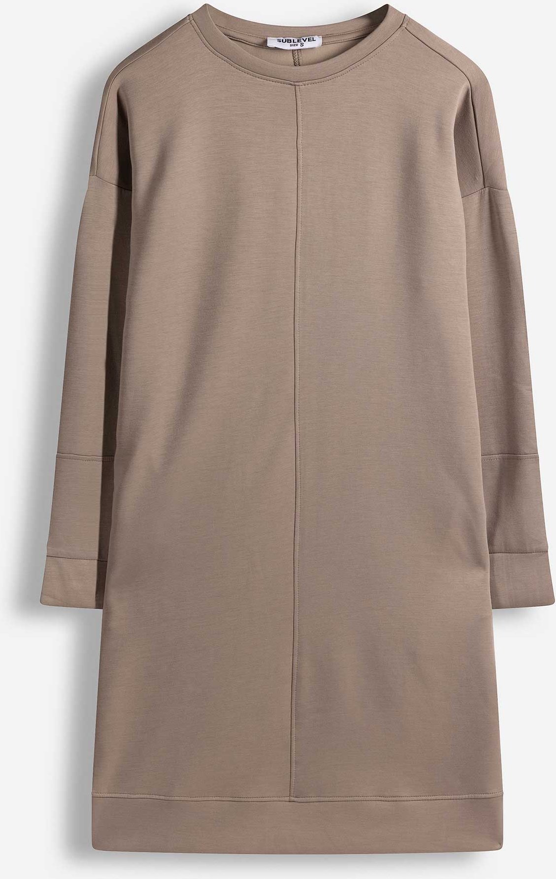 Kleid - Sweat - beige