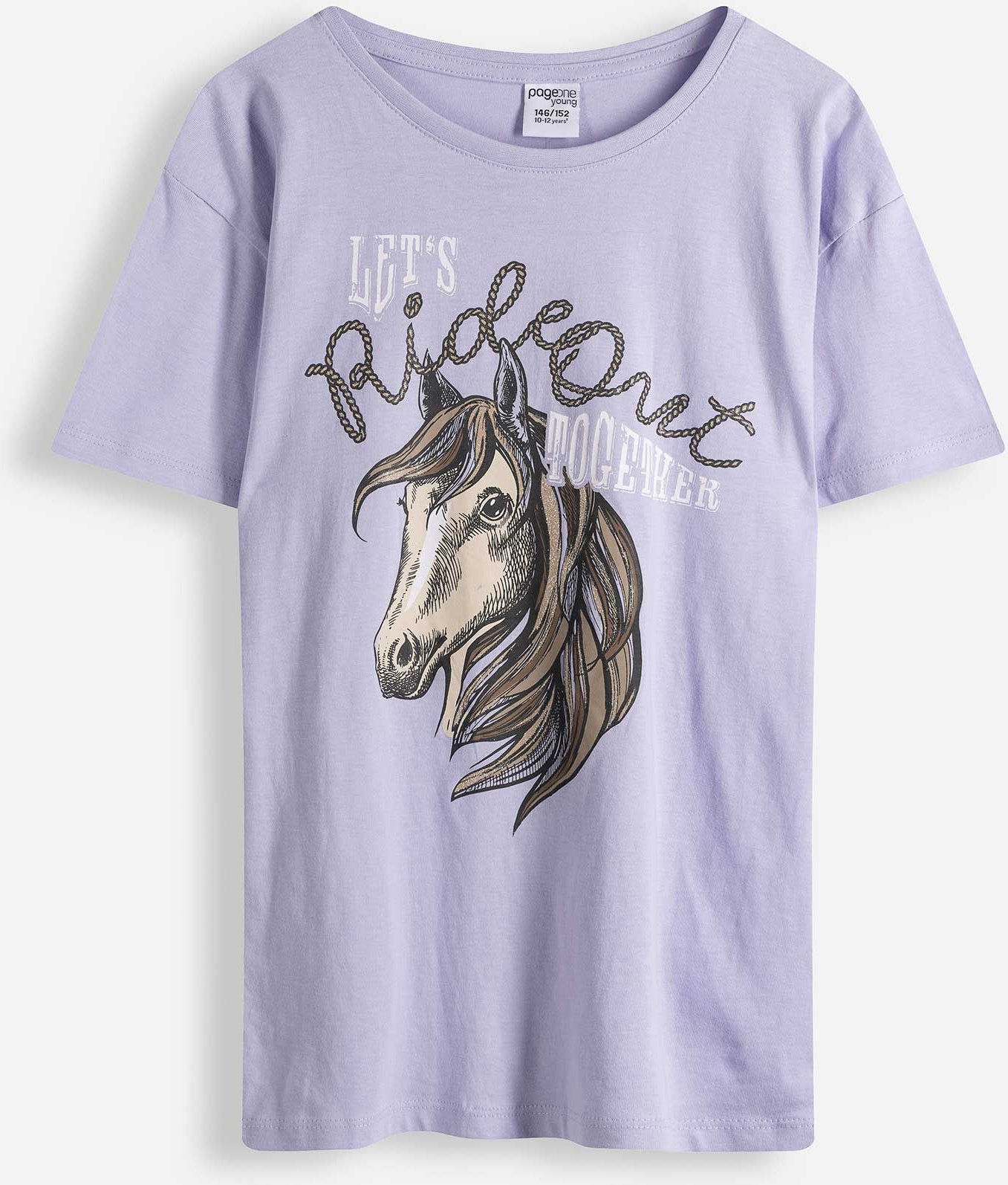 T-Shirt - Frontprint - lila