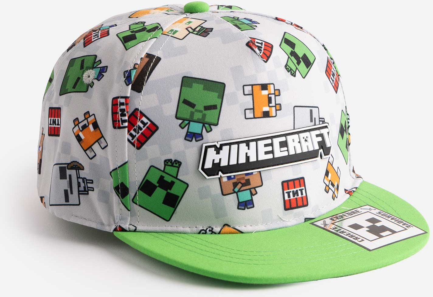 Basecap - Minecraft - hellgrau