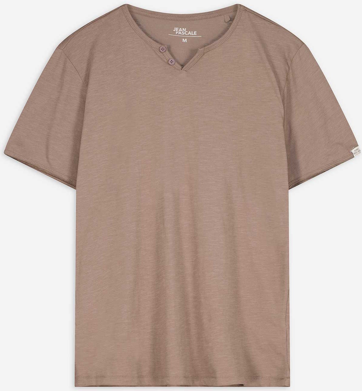 T-Shirt - T-Shirt-Ausschnitt - beige