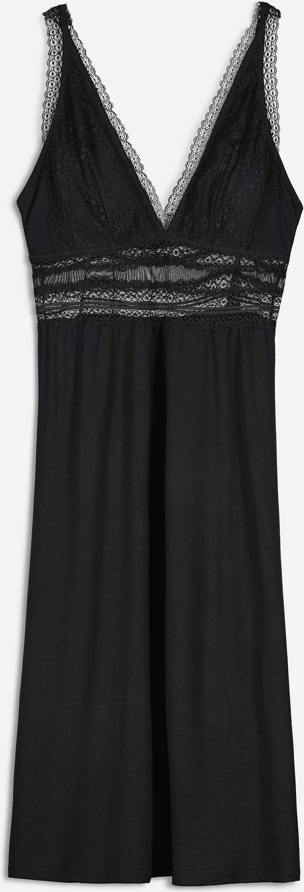 Thumbnail - Negligee - Viskose-Mix - schwarz