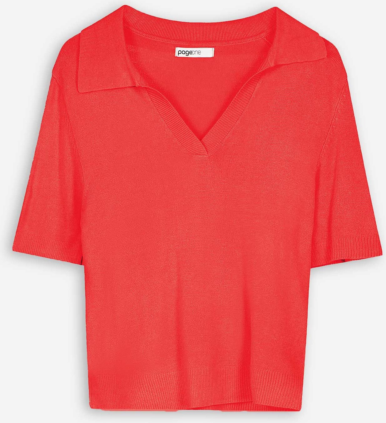 Thumbnail - Strickshirt - Viskose-Mix - dunkelrot