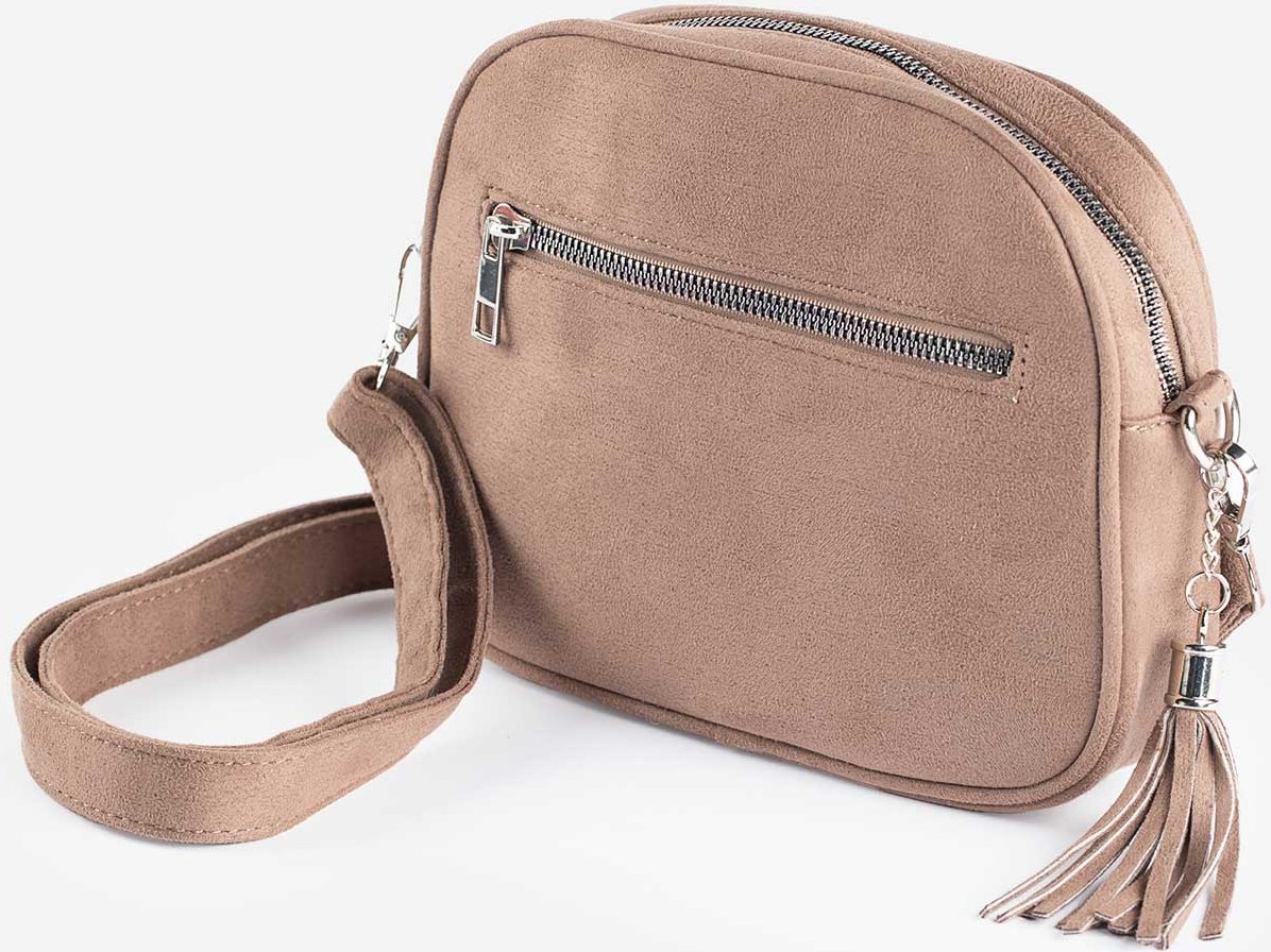 Clutch - Lederoptik - braun